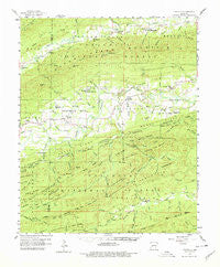 Gravelly Arkansas Historical topographic map, 1:62500 scale, 15 X 15 Minute, Year 1960