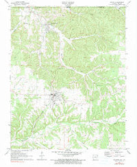 Gravette Arkansas Historical topographic map, 1:24000 scale, 7.5 X 7.5 Minute, Year 1971