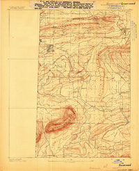 Greenwood Arkansas Historical topographic map, 1:62500 scale, 15 X 15 Minute, Year 1887