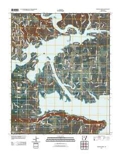 Greers Ferry Arkansas Historical topographic map, 1:24000 scale, 7.5 X 7.5 Minute, Year 2011