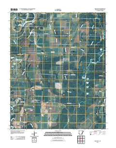 Gregory Arkansas Historical topographic map, 1:24000 scale, 7.5 X 7.5 Minute, Year 2011