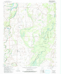 Gregory Arkansas Historical topographic map, 1:24000 scale, 7.5 X 7.5 Minute, Year 1968