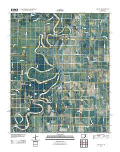 Gregory SW Arkansas Historical topographic map, 1:24000 scale, 7.5 X 7.5 Minute, Year 2011