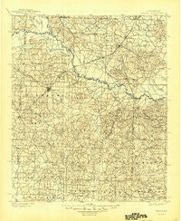 Gurdon Arkansas Historical topographic map, 1:125000 scale, 30 X 30 Minute, Year 1901
