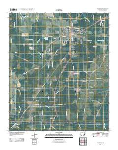 Hamburg Arkansas Historical topographic map, 1:24000 scale, 7.5 X 7.5 Minute, Year 2011