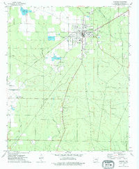 Hamburg Arkansas Historical topographic map, 1:24000 scale, 7.5 X 7.5 Minute, Year 1973