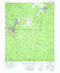 Hamburg Arkansas Historical topographic map, 1:62500 scale, 15 X 15 Minute, Year 1978