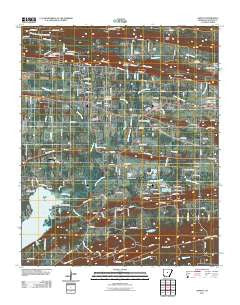 Hamlet Arkansas Historical topographic map, 1:24000 scale, 7.5 X 7.5 Minute, Year 2011