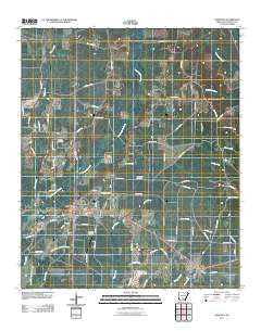 Hampton Arkansas Historical topographic map, 1:24000 scale, 7.5 X 7.5 Minute, Year 2011