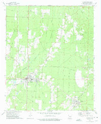 Hampton Arkansas Historical topographic map, 1:24000 scale, 7.5 X 7.5 Minute, Year 1973