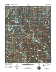 Hardy NE Arkansas Historical topographic map, 1:24000 scale, 7.5 X 7.5 Minute, Year 2011