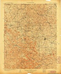 Harrison Arkansas Historical topographic map, 1:125000 scale, 30 X 30 Minute, Year 1905