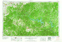 Harrison Arkansas Historical topographic map, 1:250000 scale, 1 X 2 Degree, Year 1964