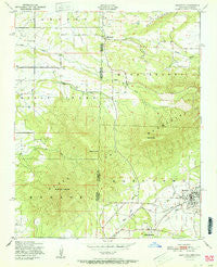 Hartford Arkansas Historical topographic map, 1:24000 scale, 7.5 X 7.5 Minute, Year 1951