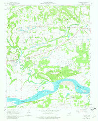Hartman Arkansas Historical topographic map, 1:24000 scale, 7.5 X 7.5 Minute, Year 1961