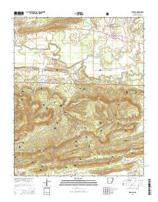 Havana Arkansas Current topographic map, 1:24000 scale, 7.5 X 7.5 Minute, Year 2014