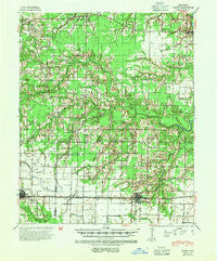 Hazen Arkansas Historical topographic map, 1:62500 scale, 15 X 15 Minute, Year 1941