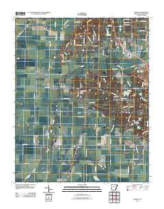 Herman Arkansas Historical topographic map, 1:24000 scale, 7.5 X 7.5 Minute, Year 2011