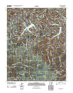 Hiwasse Arkansas Historical topographic map, 1:24000 scale, 7.5 X 7.5 Minute, Year 2011