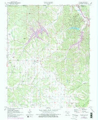 Hiwasse Arkansas Historical topographic map, 1:24000 scale, 7.5 X 7.5 Minute, Year 1971