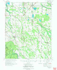 Holly Grove Arkansas Historical topographic map, 1:62500 scale, 15 X 15 Minute, Year 1974