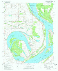 Horseshoe Lake Arkansas Historical topographic map, 1:24000 scale, 7.5 X 7.5 Minute, Year 1981