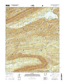 Horseshoe Mountain Arkansas Current topographic map, 1:24000 scale, 7.5 X 7.5 Minute, Year 2014