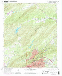 Hot Springs North Arkansas Historical topographic map, 1:24000 scale, 7.5 X 7.5 Minute, Year 1966