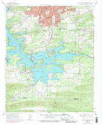 Hot Springs South Arkansas Historical topographic map, 1:24000 scale, 7.5 X 7.5 Minute, Year 1966