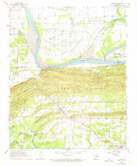 Houston Arkansas Historical topographic map, 1:24000 scale, 7.5 X 7.5 Minute, Year 1961