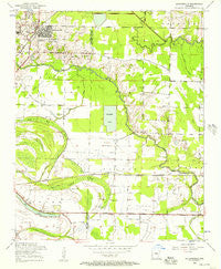 Jacksonville Arkansas Historical topographic map, 1:24000 scale, 7.5 X 7.5 Minute, Year 1954
