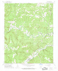 Jasper Arkansas Historical topographic map, 1:24000 scale, 7.5 X 7.5 Minute, Year 1967