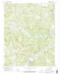 Jasper Arkansas Historical topographic map, 1:24000 scale, 7.5 X 7.5 Minute, Year 1967