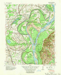 Jericho Arkansas Historical topographic map, 1:62500 scale, 15 X 15 Minute, Year 1952