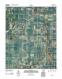 Joyland Arkansas Historical topographic map, 1:24000 scale, 7.5 X 7.5 Minute, Year 2011