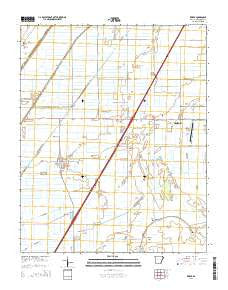 Keiser Arkansas Current topographic map, 1:24000 scale, 7.5 X 7.5 Minute, Year 2014