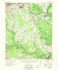 Kensett Arkansas Historical topographic map, 1:62500 scale, 15 X 15 Minute, Year 1967