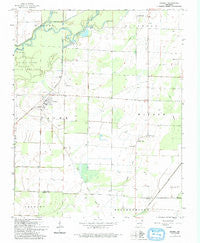 Knobel Arkansas Historical topographic map, 1:24000 scale, 7.5 X 7.5 Minute, Year 1964