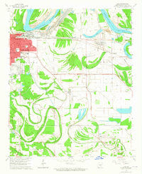 Ladd Arkansas Historical topographic map, 1:24000 scale, 7.5 X 7.5 Minute, Year 1964