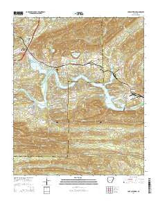 Lake Catherine Arkansas Current topographic map, 1:24000 scale, 7.5 X 7.5 Minute, Year 2014