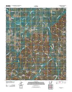 Laneburg Arkansas Historical topographic map, 1:24000 scale, 7.5 X 7.5 Minute, Year 2011
