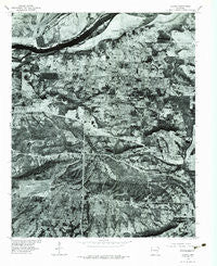 Lavaca Arkansas Historical topographic map, 1:24000 scale, 7.5 X 7.5 Minute, Year 1976