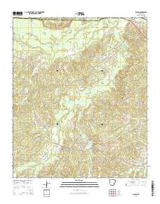 Lisbon Arkansas Current topographic map, 1:24000 scale, 7.5 X 7.5 Minute, Year 2014