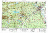 Little Rock Arkansas Historical topographic map, 1:250000 scale, 1 X 2 Degree, Year 1955