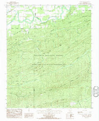 Little Texas Arkansas Historical topographic map, 1:24000 scale, 7.5 X 7.5 Minute, Year 1985