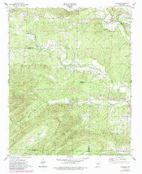 Lonsdale Arkansas Historical topographic map, 1:24000 scale, 7.5 X 7.5 Minute, Year 1972