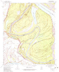 Luna Arkansas Historical topographic map, 1:24000 scale, 7.5 X 7.5 Minute, Year 1970