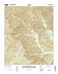 Magnolia NW Arkansas Current topographic map, 1:24000 scale, 7.5 X 7.5 Minute, Year 2014