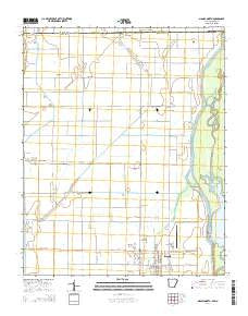 Manila North Arkansas Current topographic map, 1:24000 scale, 7.5 X 7.5 Minute, Year 2014