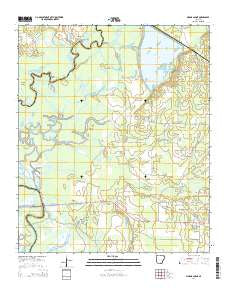 Marais Saline Arkansas Current topographic map, 1:24000 scale, 7.5 X 7.5 Minute, Year 2014